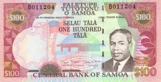 Samoa 100 Tālā, 2006 obverse