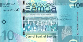 Samoa 10 Tālā, 2008-2017 obverse