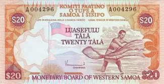 Samoa 20 Tālā, 1984 obverse