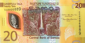 Samoa 20 Tālā, 2023 obverse