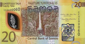 Samoa 20 Tālā, 2024 obverse