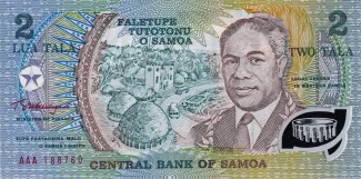 Samoa 2 Tālā, 1990-2009 P-31 obverse