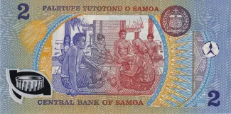 Samoa 2 Tālā, 1990-2009 P-31 reverse