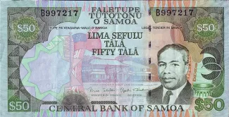 Samoa 50 Tālā, 2006 obverse