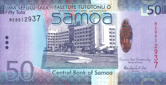 Samoa 50 Tālā, 2008-2017 obverse