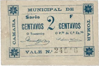 Santarm, District of 2 Centavos, reverse