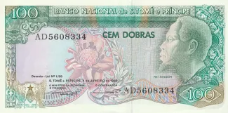 São Tomé and Príncipe 100 Dobras, 1989 obverse