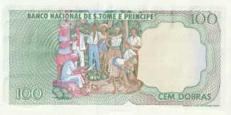 São Tomé and Príncipe 100 Dobras, 1989 reverse