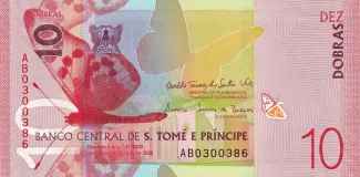 São Tomé and Príncipe 10 Dobras, 2020 obverse