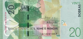 São Tomé and Príncipe 20 Dobras, 2016 obverse