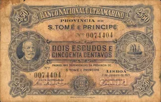 São Tomé and Príncipe 0 Undefined, 1921 obverse