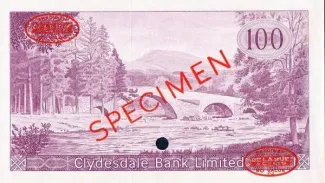 Scotland 100 Pounds, 1965-1968 reverse