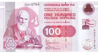 Scotland 100 Pounds, 2001 P-229 obverse
