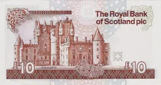 Scotland 10 Pounds, 1992-2016 reverse