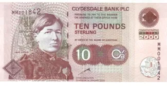 Scotland 10 Pounds, 2000 P-229 obverse
