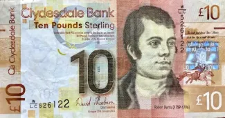 Scotland 10 Pounds, 2009-2014 obverse