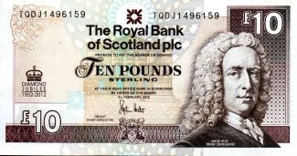 Scotland 10 Pounds, 2012 P-368 obverse