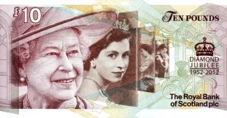 Scotland 10 Pounds, 2012 P-368 reverse
