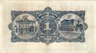 Scotland 1 Pound, 1937-1964 reverse