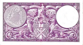 Scotland 1 Pound, 1947-1953 reverse