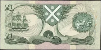 Scotland 1 Pound, 1970-1988 reverse