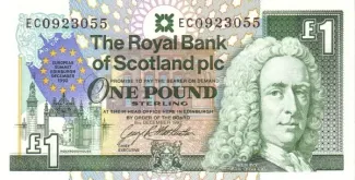 Scotland 1 Pound, 1992 P-356 obverse