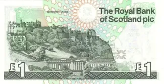 Scotland 1 Pound, 1992 P-356 reverse