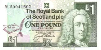 Scotland 1 Pound, 1994 P-358 obverse