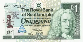 Scotland 1 Pound, 1997 P-359 obverse