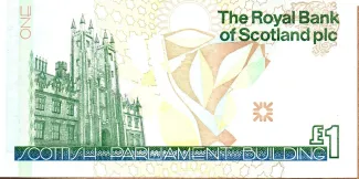 Scotland 1 Pound, 1999 P-360 reverse