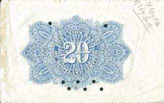 Scotland 20 Pounds, 1905 reverse