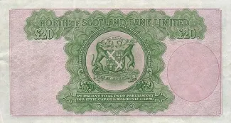 Scotland 20 Pounds, 1938-1949 reverse