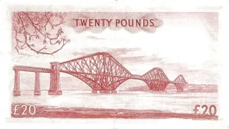 Scotland 20 Pounds, 1957 reverse