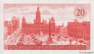 Scotland 20 Pounds, 1964-1967 reverse