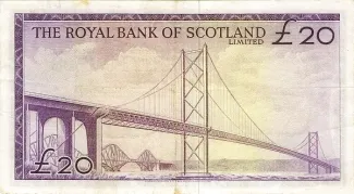 Scotland 20 Pounds, 1969 reverse