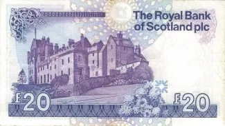 Scotland 20 Pounds, 1987-1990 reverse