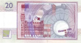 Scotland 20 Pounds, 1999 P-229 reverse