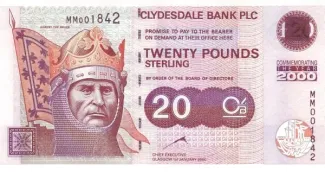 Scotland 20 Pounds, 2000 P-229 obverse