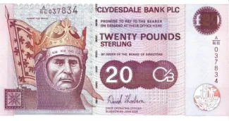 Scotland 20 Pounds, 2005 P-229 obverse