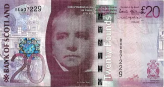 Scotland 20 Pounds, 2007-2009 obverse