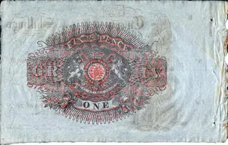 Scotland 20 Shillings / 1 Pound, 1821 reverse