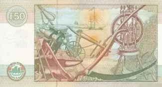Scotland 50 Pounds, 2001 P-229 reverse