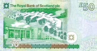 Scotland 50 Pounds, 2005 P-366 reverse