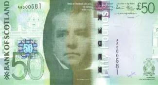 Scotland 50 Pounds, 2007-2016 obverse