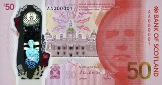 Scotland 50 Pounds, 2020 obverse