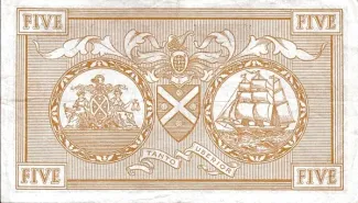 Scotland 5 Pounds, 1956-1960 reverse