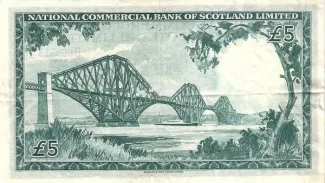 Scotland 5 Pounds, 1959 reverse