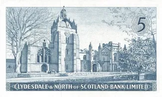 Scotland 5 Pounds, 1961-1963 reverse