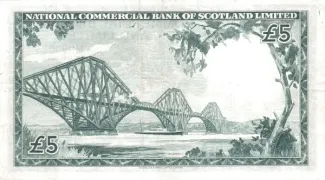 Scotland 5 Pounds, 1961 reverse