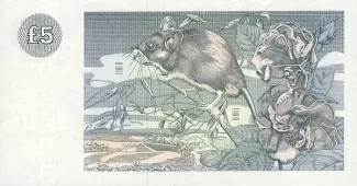 Scotland 5 Pounds, 1982-1989 reverse